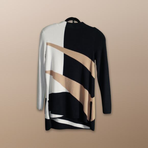 Alfani Black, Gold, and Beige Sweater - Size Medium - Picture 4 of 6